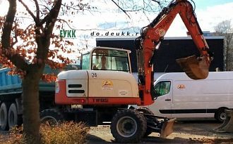 Terex TW85 (колесный дизельный экскаватор)