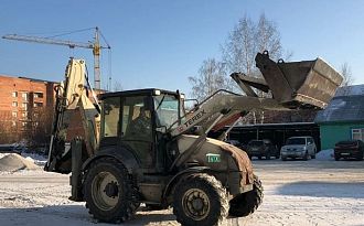 Terex 860 (колесный дизельный фронтальный погрузчик-экскаватор-универсальная самоходная спецмашина на базе трактора, дополнительное оборудование гидравлическим молотом, буром, взрывным клыком, вибрационной трамбовкой, двухчелюстным ковшом, вилами, ковшом