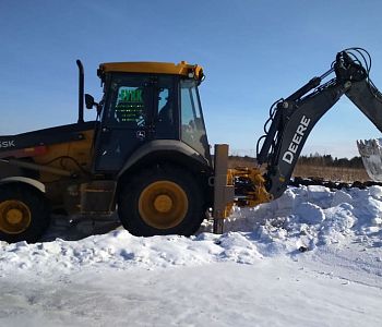 JOHN DEERE 315SK (экскаватор погрузчик колёсный дизельный с двумя ковшами)