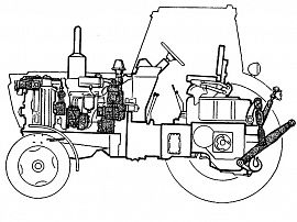 Тип двигателя техники на базе трактора